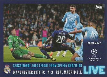 2021-22 Topps UEFA Champions League Sticker Collection - Live #L82 Vinicius Jr. Front