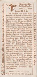 1924 Gartmann Chocolate (Series 575) North German Football Players #4 Hans Lang Back
