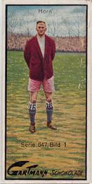 1926 Gartmann Chocolate (Series 647) North German Football Players #1 Franz Horn Front