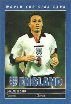 1998 Carlton Books England World Cup Star Card #NNO Graeme Le Saux Front