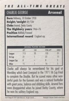 1998-99 Carlton Books Arsenal The All-Time Greats #NNO Charlie George Back