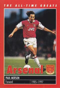 1998-99 Carlton Books Arsenal The All-Time Greats #NNO Paul Merson Front
