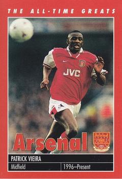 1998-99 Carlton Books Arsenal The All-Time Greats #NNO Patrick Vieira Front