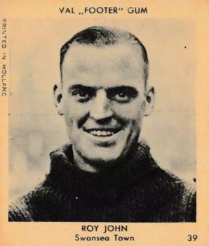 1939 Klene Val Footer Gum #39 Roy John Front