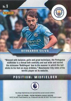2021-22 Panini Prizm Premier League #9 Bernardo Silva Back