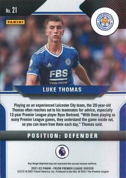 2021-22 Panini Prizm Premier League #21 Luke Thomas Back