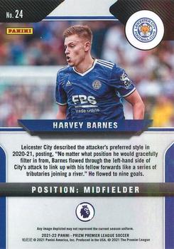 2021-22 Panini Prizm Premier League #24 Harvey Barnes Back