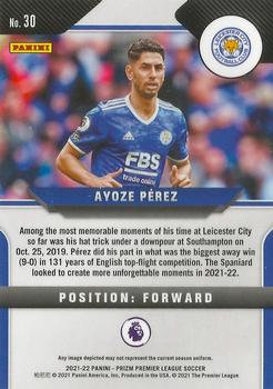 2021-22 Panini Prizm Premier League #30 Ayoze Perez Back
