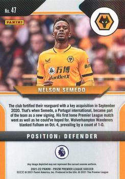 2021-22 Panini Prizm Premier League #47 Nelson Semedo Back