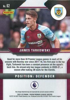 2021-22 Panini Prizm Premier League #62 James Tarkowski Back