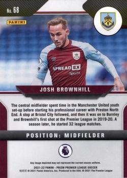 2021-22 Panini Prizm Premier League #68 Josh Brownhill Back