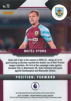 2021-22 Panini Prizm Premier League #73 Matej Vydra Back