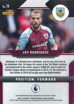 2021-22 Panini Prizm Premier League #74 Jay Rodriguez Back