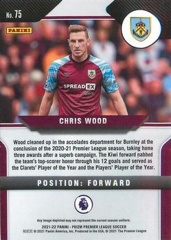 2021-22 Panini Prizm Premier League #75 Chris Wood Back