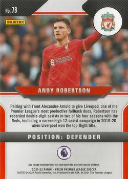 2021-22 Panini Prizm Premier League #78 Andy Robertson Back