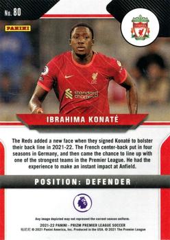 2021-22 Panini Prizm Premier League #80 Ibrahima Konate Back