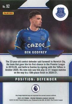 2021-22 Panini Prizm Premier League #92 Ben Godfrey Back