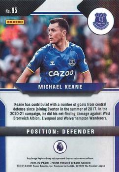 2021-22 Panini Prizm Premier League #95 Michael Keane Back
