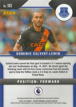 2021-22 Panini Prizm Premier League #105 Dominic Calvert-Lewin Back