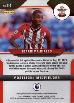 2021-22 Panini Prizm Premier League #114 Ibrahima Diallo Back