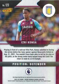 2021-22 Panini Prizm Premier League #123 Ezri Konsa Back