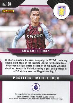 2021-22 Panini Prizm Premier League #128 Anwar El Ghazi Back