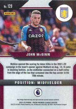 2021-22 Panini Prizm Premier League #129 John McGinn Back