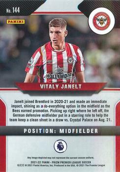2021-22 Panini Prizm Premier League #144 Vitaly Janelt Back