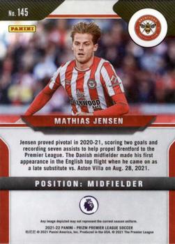 2021-22 Panini Prizm Premier League #145 Mathias Jensen Back