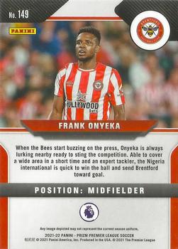 2021-22 Panini Prizm Premier League #149 Frank Onyeka Back