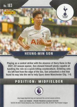2021-22 Panini Prizm Premier League #163 Heung-Min Son Back