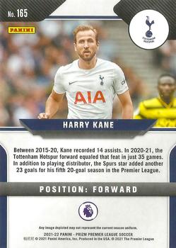 2021-22 Panini Prizm Premier League #165 Harry Kane Back