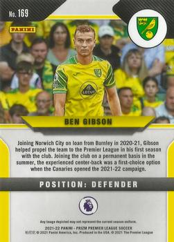 2021-22 Panini Prizm Premier League #169 Ben Gibson Back