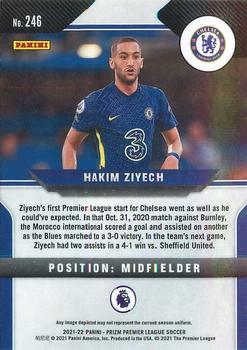2021-22 Panini Prizm Premier League #246 Hakim Ziyech Back