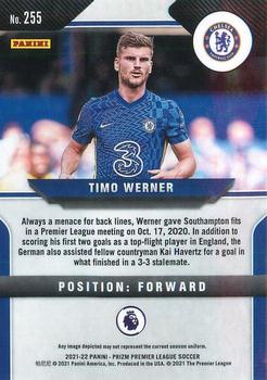 2021-22 Panini Prizm Premier League #255 Timo Werner Back