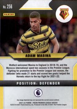 2021-22 Panini Prizm Premier League #256 Adam Masina Back