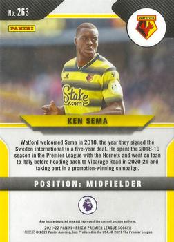 2021-22 Panini Prizm Premier League #263 Ken Sema Back