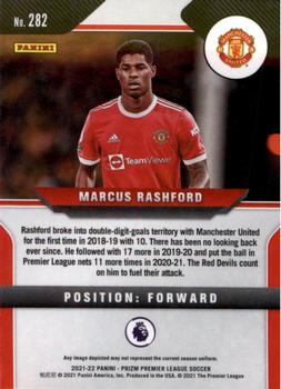 2021-22 Panini Prizm Premier League #282 Marcus Rashford Back