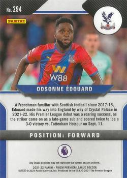 2021-22 Panini Prizm Premier League #294 Odsonne Edouard Back