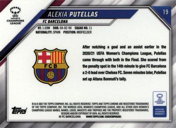 2021-22 Topps Chrome UEFA Women's Champions League #19 Alexia Putellas Back