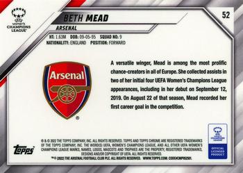 2021-22 Topps Chrome UEFA Women's Champions League #52 Beth Mead Back