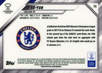 2021-22 Topps Chrome UEFA Women's Champions League #74 Ji So-yun Back
