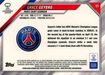 2021-22 Topps Chrome UEFA Women's Champions League #95 Grace Geyoro Back
