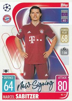 2021-22 Topps Match Attax Champions & Europa League - New Signing #NS14 Marcel Sabitzer Front