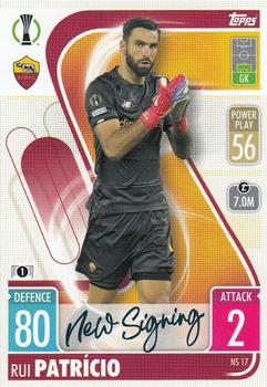 2021-22 Topps Match Attax Champions & Europa League - New Signing #NS17 Rui Patricio Front