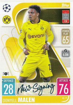 2021-22 Topps Match Attax Champions & Europa League - New Signing #NS19 Donyell Malen Front