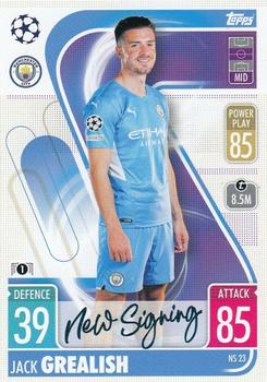 2021-22 Topps Match Attax Champions & Europa League - New Signing #NS23 Jack Grealish Front