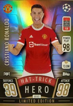 2021-22 Topps Match Attax Champions & Europa League - Hat-Trick Hero Limited Edition Update #LE U2 Cristiano Ronaldo Front