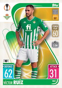 2021-22 Topps Match Attax Champions & Europa League - Spain & Portugal Update #RBB2 Victor Ruiz Front