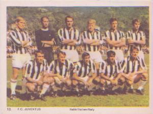 1969-70 Monty Gum International Football Teams #13 Juventus Front